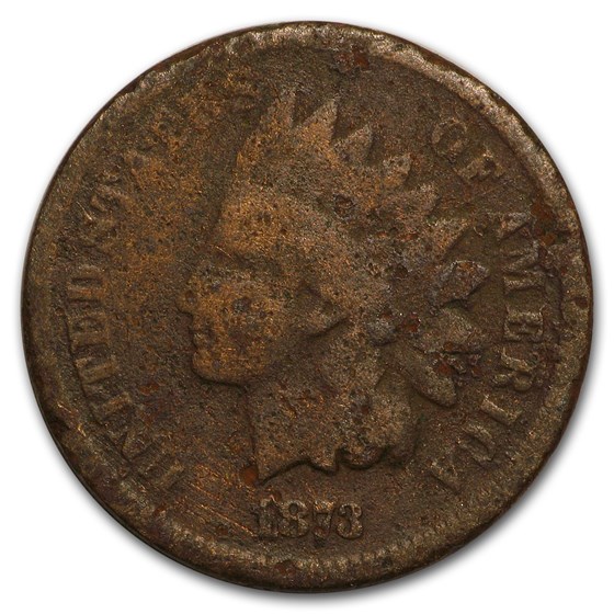 1873 Indian Head Cent Open 3 AG 1873 Indian Head Cent Open 3 AG